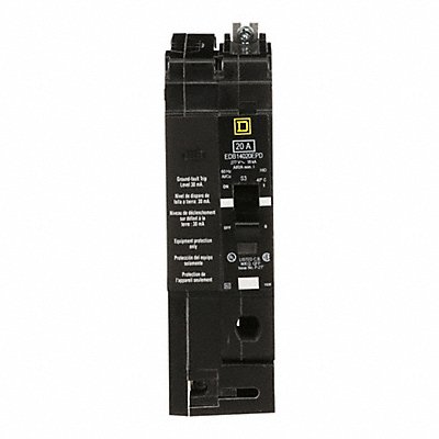 SQUARE D EDB14020EPD Circuit Breaker 20A Bolt On 277V 1P