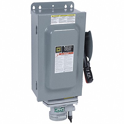 SQUARE D HU362WA Safety Switch Non Fusible 60 A Steel