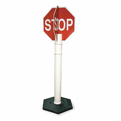 CORTINA 03747QDH15 4-Way Stop Sign with Base 56 x 11 Red