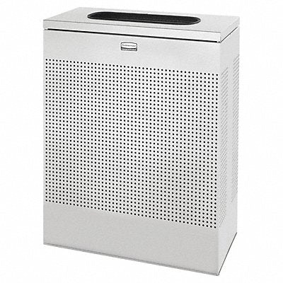 RUBBERMAID COMMERCIAL PRODUCTS FGSR18EPLSM Garbage Can Rectangular 22-1/2 gal Silver