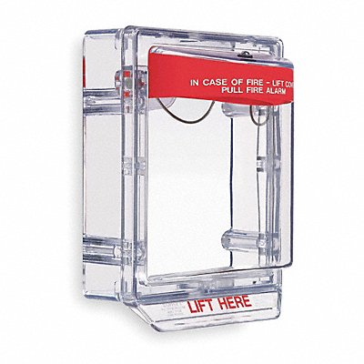 SAFETY TECHNOLOGY INTERNATIONAL STI1130 Fire Alarm Protective Cover Wall 5-3/16D