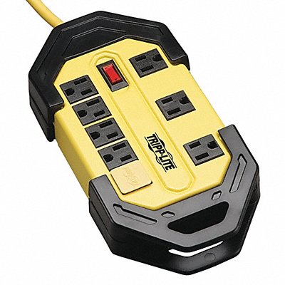 TRIPP LITE TLM812GF Plug-In GFCI w/Cord 12ft 15A Yel/Blk