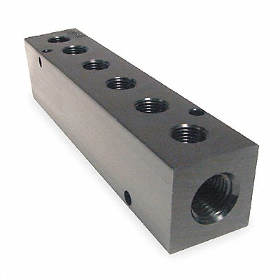 PNEUMADYNE INC M202506 Manifold BLK Alum 6Outlets 5.63 L