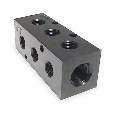 PNEUMADYNE INC M10125390 Manifold BLK Alum 3Outlets 2.5 L