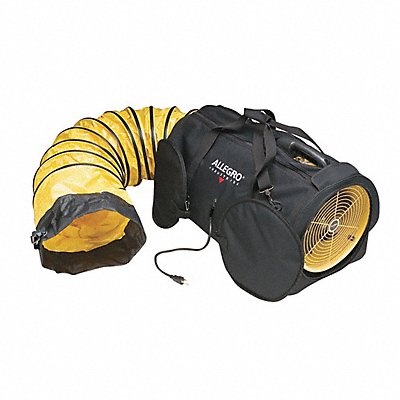 ALLEGRO 953512 Confined Space Fan Black/Yellow 12 W