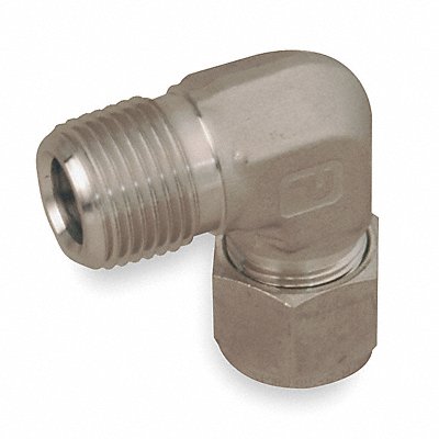 PARKER 6MSEL8N316 Elbow 90 316 SS A-LOKxM 3/8Inx1/2In