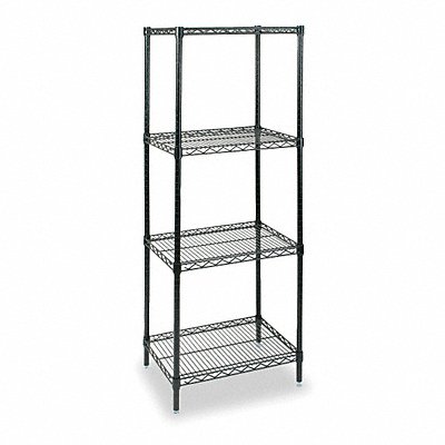 GRAINGER 2KPL5 Wire Shelving Unit Cap 800 lb 24inx63inx36in
