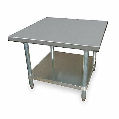 GRAINGER 2KRE3 Fixed Work Table SS 24 W 24 D