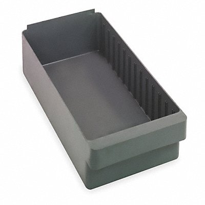 QUANTUM STORAGE SYSTEMS QED606GY D5568 Drawer Bin Grey Polystyrene 4 5/8 in