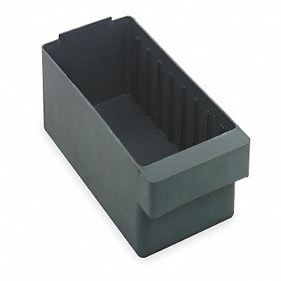 QUANTUM STORAGE SYSTEMS QED603GY F1579 Drawer Bin Grey Polystyrene 4 5/8 in
