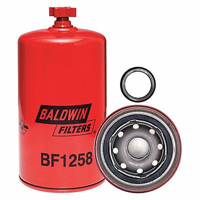 BALDWIN FILTERS BF1258 Fuel Filter 7-7/16 x 3-11/16 x 7-7/16 In