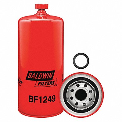 BALDWIN FILTERS BF1249 Fuel Filter 8-29/32x3-11/16x8-29/32 In