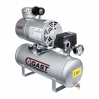 GAST 2LAF46TM200EX Electric Air Compressor 0.25 hp 1 Stage