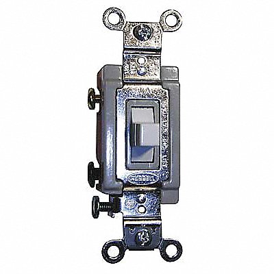 HUBBELL HBL1385W Wall Switch Wht 20A Bk Sd Single Pole / Double Throw
