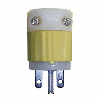 HUBBELL HBL56CM66C Straight Blade Plug Yllw 15 A Stnd 6-15P