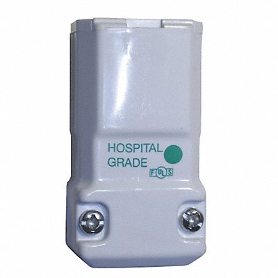 HUBBELL HBL8469V Straight Blade Connector Wht 2P3W Elastomer 6-20R