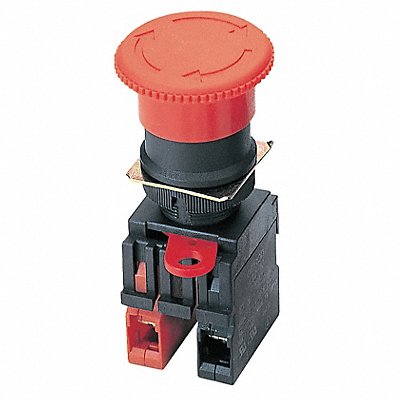 OMRON A22ELM24A02 EmergncyStpPshButtn FulVolt Red 1NO/2NC