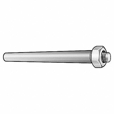 GRAINGER U390023410200 Taper Pin Threaded Steel #6 x 2