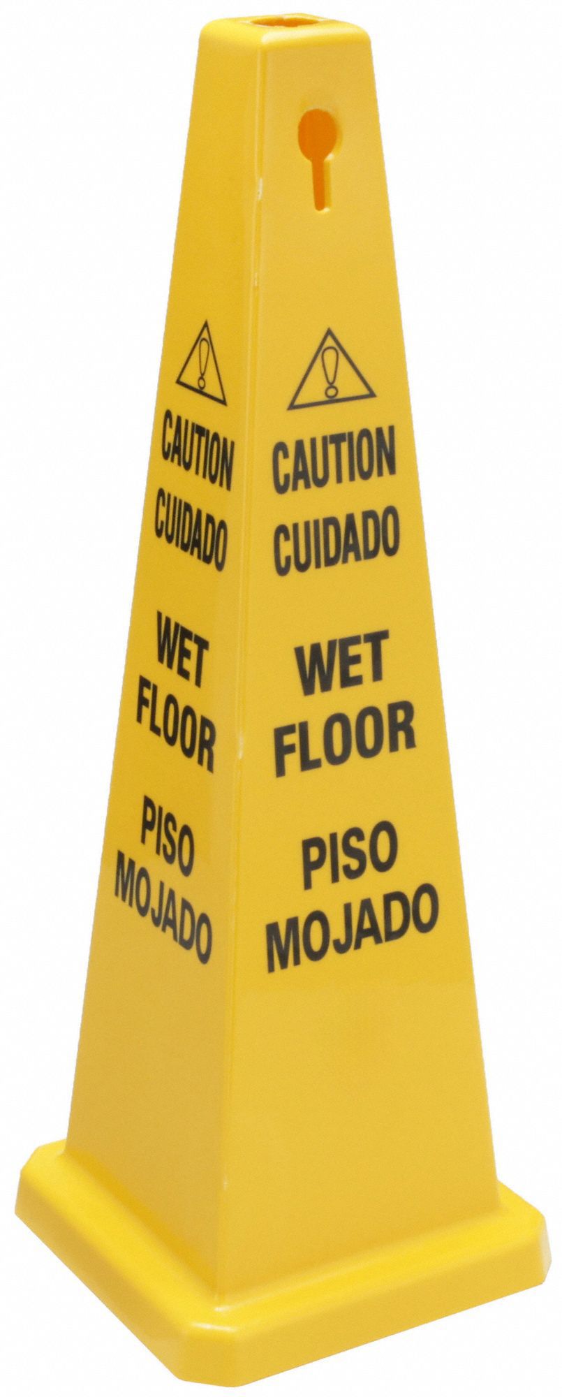 GRAINGER 2LEC6 Safety Cone Yellow Polypropylene 36 in H