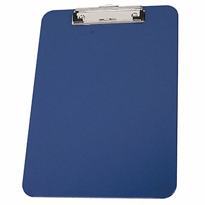 GRAINGER 2LJX8 Clipboard Letter Size Plastic Royal Blue