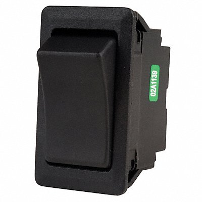 POWER FIRST 2LNC9 Rocker Switch NoLens/Lamp Black On/Off/On