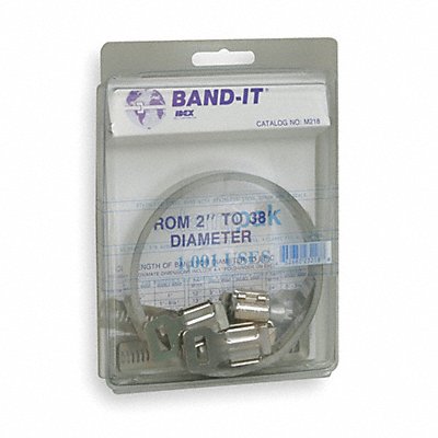 BAND-IT GRM218 Adjustable Clamp Kit 10 Band L 7/16 W