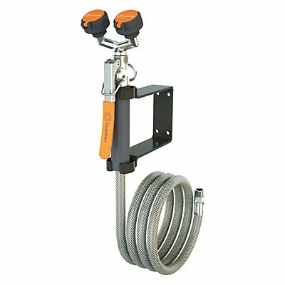 GUARDIAN EQUIPMENT G5026 Dual Head Drench Hose Wall Mount 8 ft.