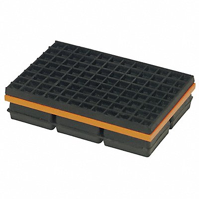 MASON 2LVP1 Vibration Isolation Pad 4x4x1 1/4 In