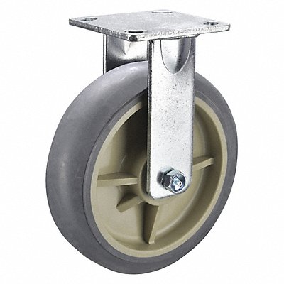 GRAINGER P21RRCP080K14 Standard Plate Castor Rigid 600 lb.