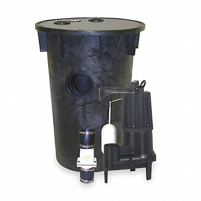 ZOELLER 9120121 Sewage Ejector System 2/5 hp 120V AC