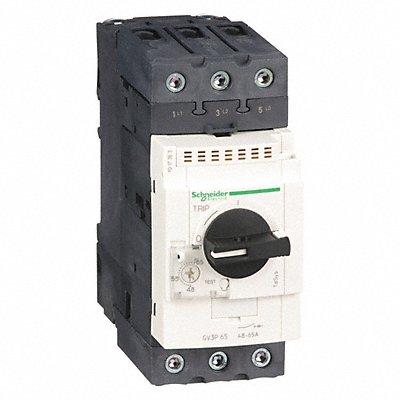 SCHNEIDER GV3P65 Manual Motor Start IEC SelectorSwtch Therm
