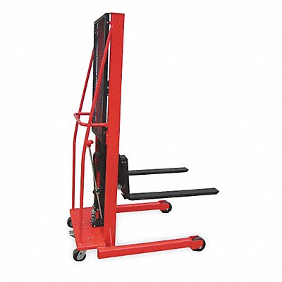 DAYTON 2MPT9 Fixed Bse Hyd Stacker 1000 lb 64 In Lift