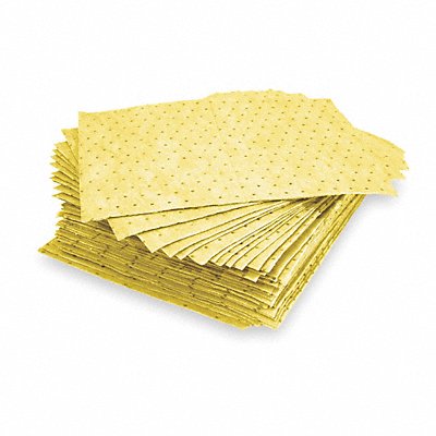 OIL-DRI L90834 Absorbent Pad Chem/Hazmat Yellow PK100