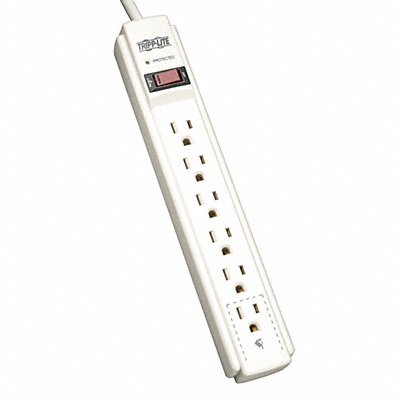 TRIPP LITE TLP604 Surge Protector Strip 6 Outlet Gry