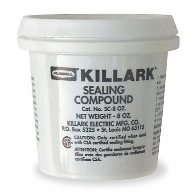 HUBBELL KILLARK SC8OZ Sealant Plastic Pail Container Size 8oz