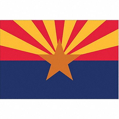 ANNIN FLAGMAKERS 140260 D3761 Arizona State Flag 3x5 Ft
