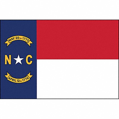 ANNIN FLAGMAKERS 143960 D3761 North Carolina State Flag 3x5 Ft
