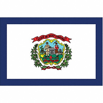 ANNIN FLAGMAKERS 145860 D3761 West Virginia State Flag 3x5 Ft