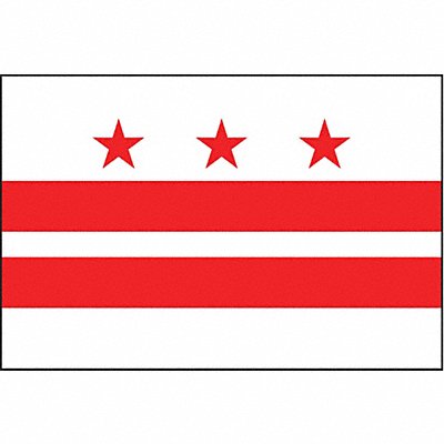 ANNIN FLAGMAKERS 146460 D3761 District Of Columbia Flag 3x5 Ft
