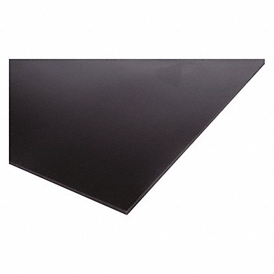 GRAINGER PSUHMWOF77 Plastic Sheet UHMWPE 48 x120 0.375 T Blk Opq