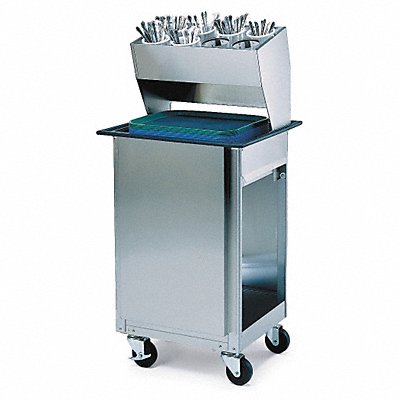 LAKESIDE 986 Tray Dispenser Cart 23 3/4 in L SS