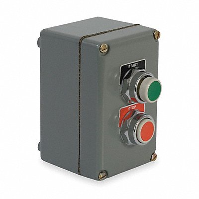 SCHNEIDER ELECTRIC 9001KYK27 Control Station Dead-End 2 Buttons Grn/Red
