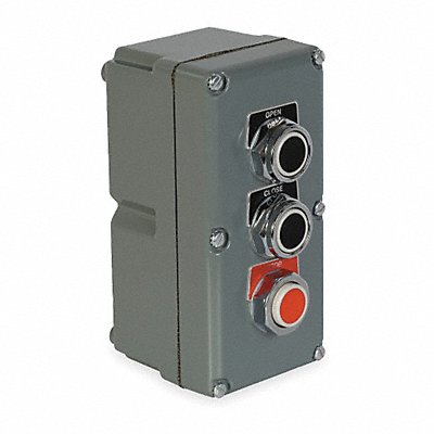 SCHNEIDER ELECTRIC 9001KYK33 Control Station Dead-End 3 Buttons Blk/Red