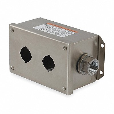 SCHNEIDER ELECTRIC 9001KYSS2 Push Button Enclosure 30mm 2Holes SS