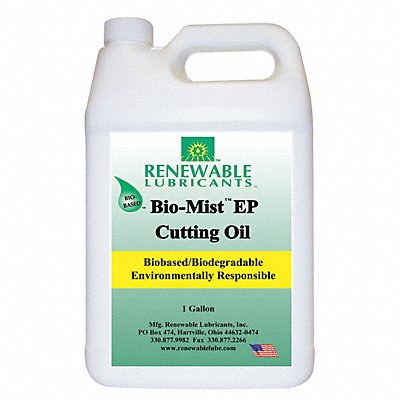 RENEWABLE LUBRICANTS 86733 Cutting Oil 1 gal Bottle