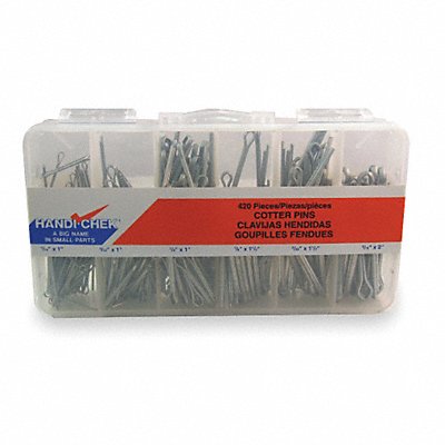 ITW BEE LEITZKE WWGDISPCP420 Cotter Pin Asst Extend Prong Zinc 420 PC