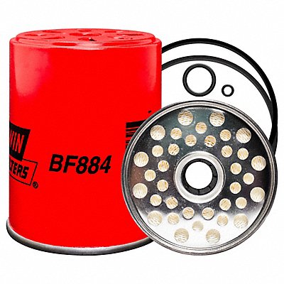 BALDWIN FILTERS BF884 Fuel Filter 4-7/16 x 3-15/32 x 4-7/16 In