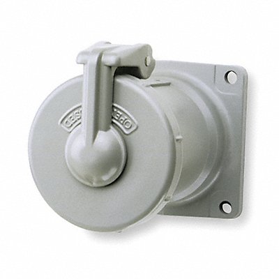 HUBBELL VR1041 Pn Slv Rec Grey 100 A 4Pl Three