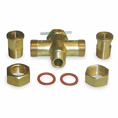 BRADLEY S01038S Manual Mixing Valve Brass 3-1/4in