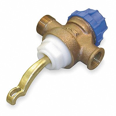 BRADLEY S07066 Foot Valve Brass Plastic 3-1/2in